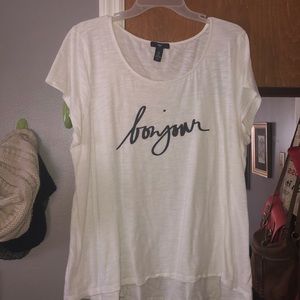 White gap bonjour top